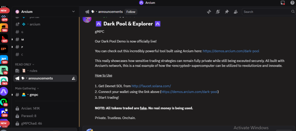 Arcium airdrop task